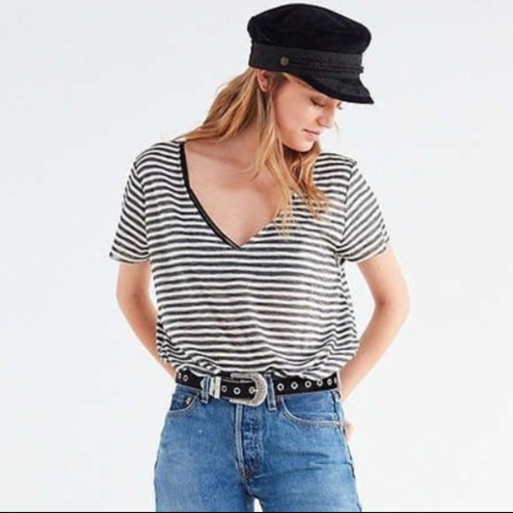 Project Social T Striped Oversized T-shirt - Picture 1 of 3